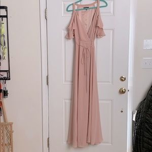 LULU’S Blush Pink Maxi Dress